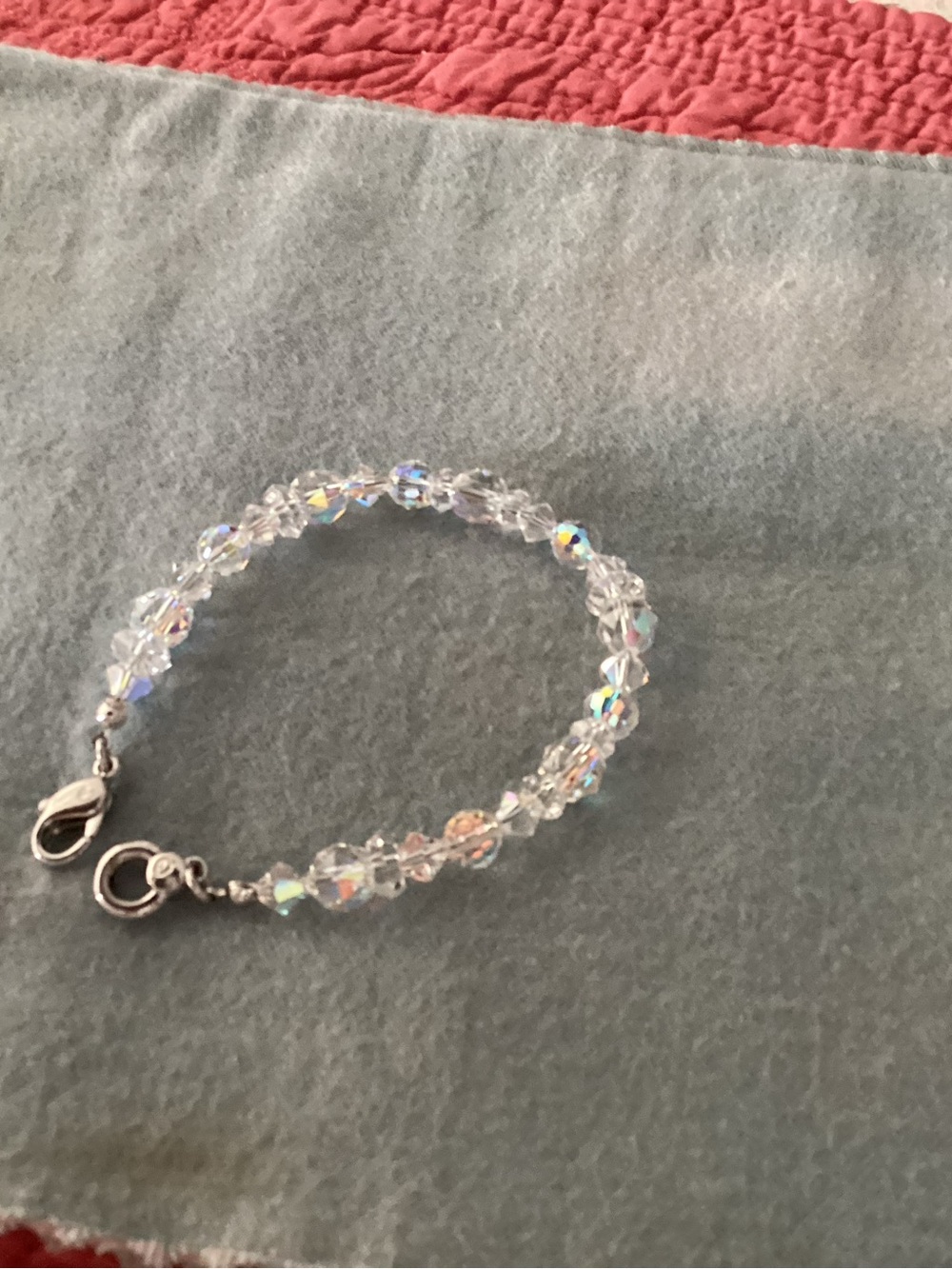 Swarovski Iridescent Crystal Bead Bracelet